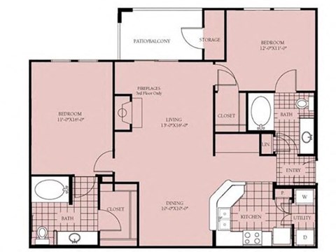 a blueprint of a floor plan of a residence